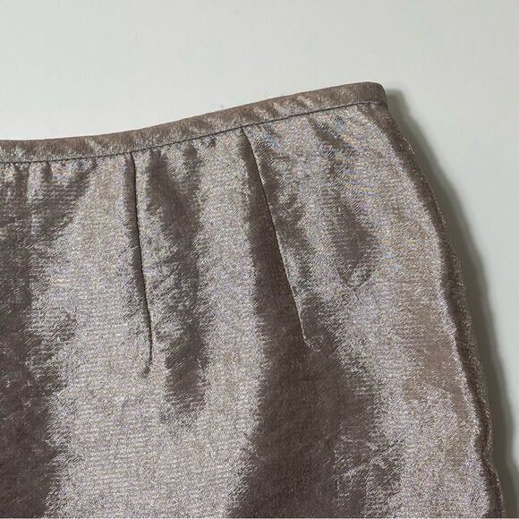 Kasper Metallic Pink / Purple Knee Length Pencil Skirt Women's Size 4 - Picture 10 of 12